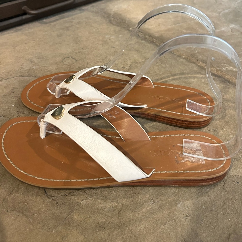 Coach Slip on Leather Sandals. Size 6.5 - Picture 4 of 7